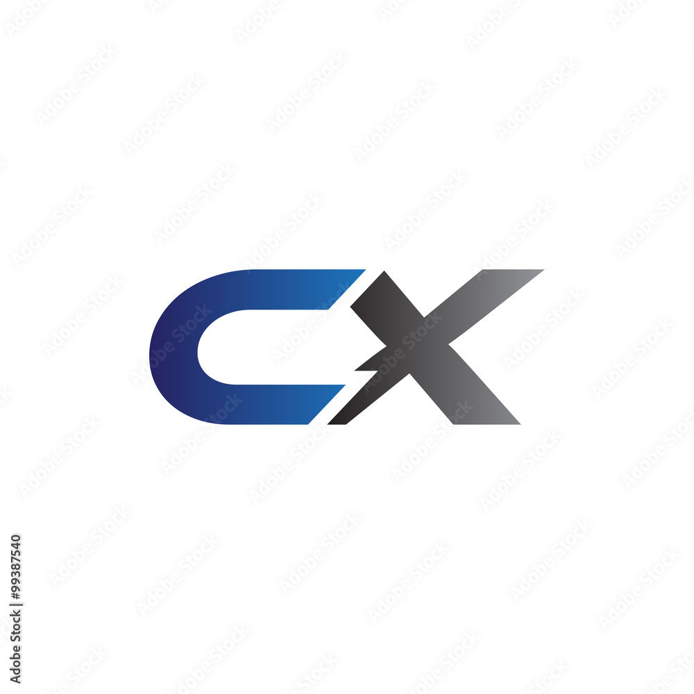 Simple Modern letters Initial Logo cx Simple Modern letters Initial Logo cx
