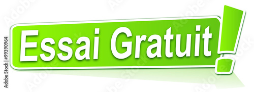 essai gratuit sur étiquette verte