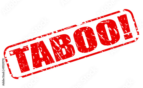 taboo red stamp text