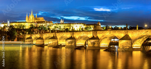 Prague at dusk