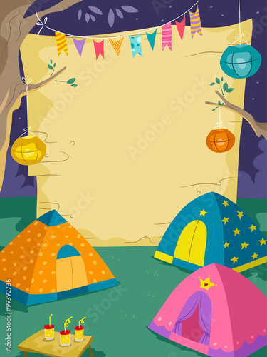 Night Camp Blank Board