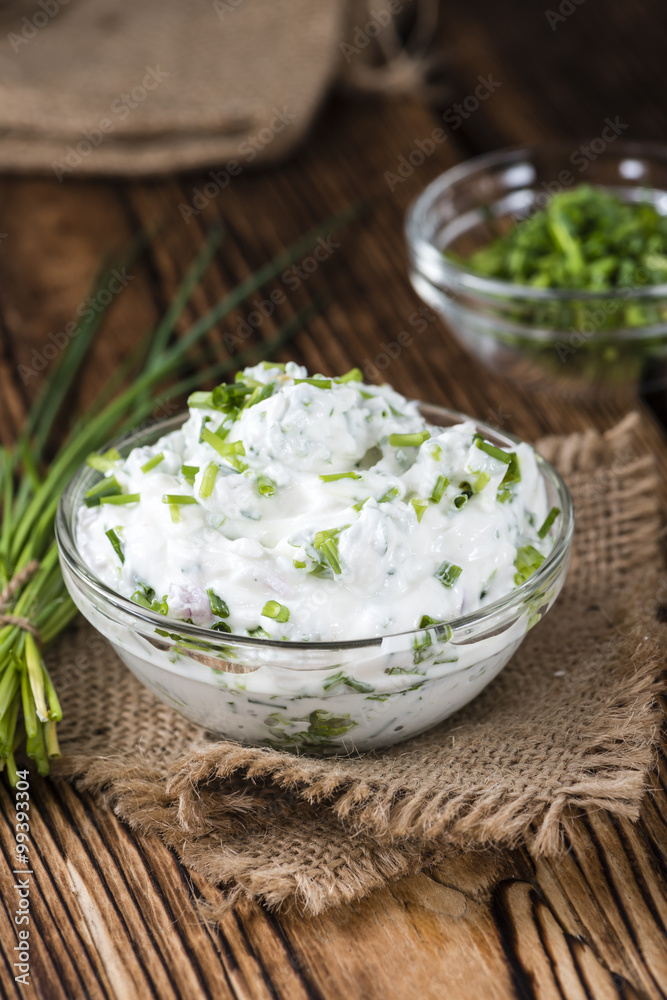 Bowl with Herb Curd