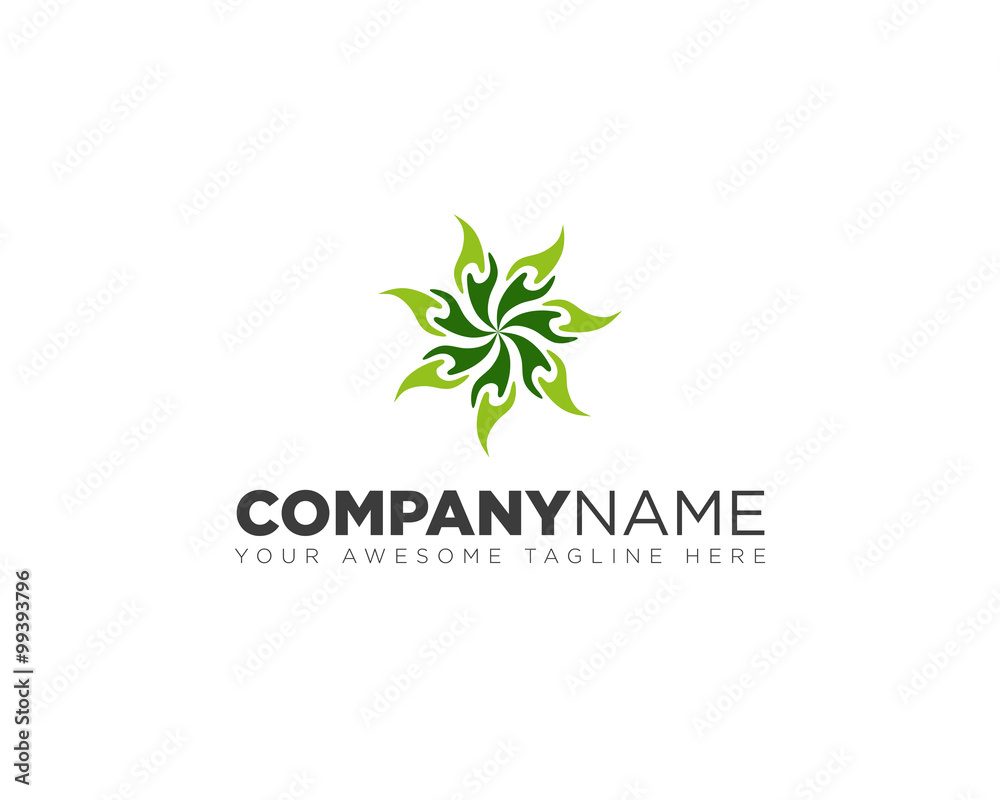 Flower logo design
