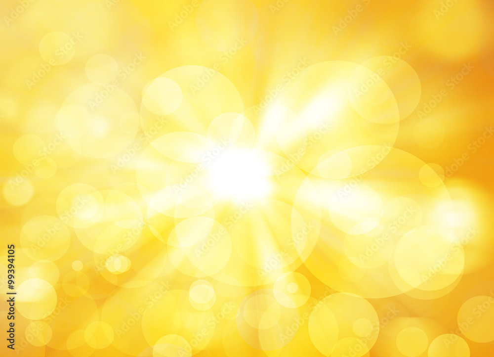 Abstract background - bright lights in darkness, bright gold lig Abstract background - bright lights in darkness, bright gold lig
