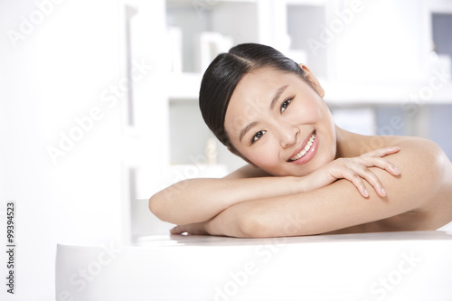 Beauty shot of a young woman resting