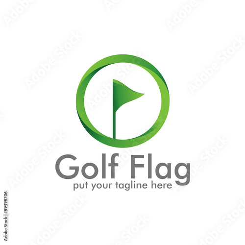 Free Download Golf Flag Logo Icon - GFXLoad