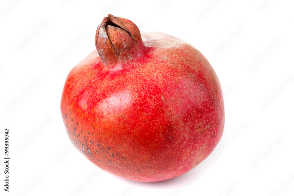 Ripe pomegranate fruit isolated on white background Ripe pomegranate fruit isolated on white background