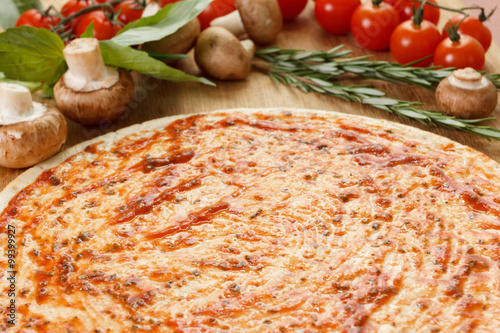 Food ingredients for pizza ...