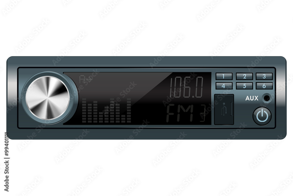 Fototapeta premium Car audio. 