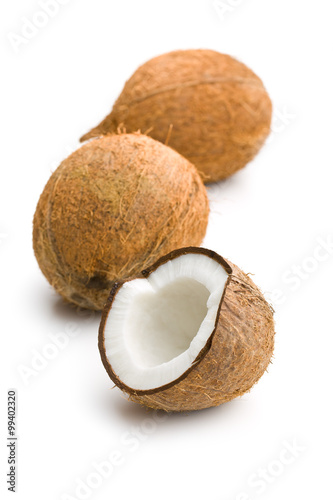 the halved coconut