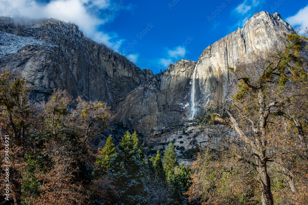 Yosemite Fall in the winter