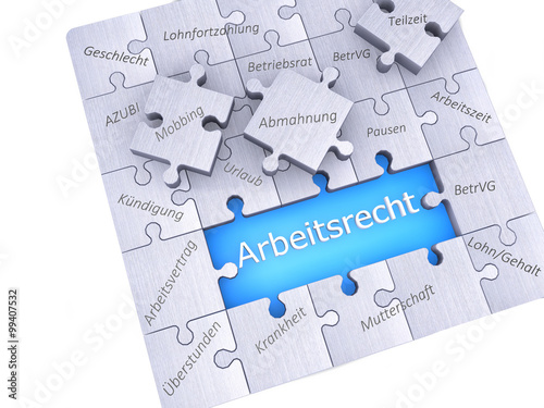 Arbeitsrecht mit Puzzle