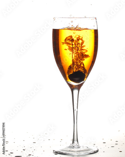 Wallpaper Mural Splashing liquid water from glass Torontodigital.ca