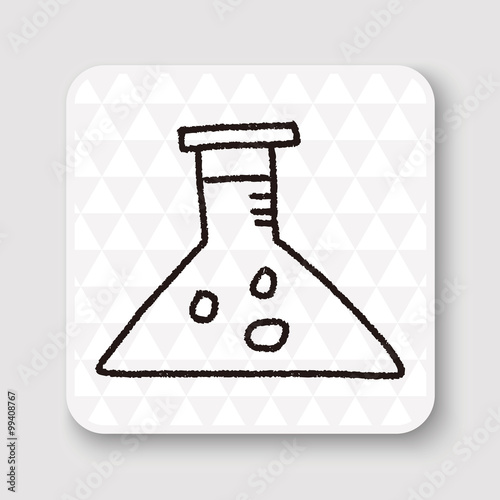 Experiments bottle doodle drawing