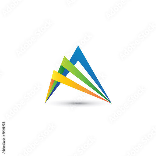Mountain A Marketing Color Logo