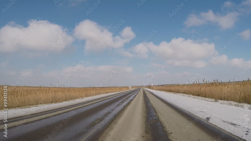 GoPro perspective moving cars in the highway time lapse. GoPro perspective moving cars in the highway time lapse.