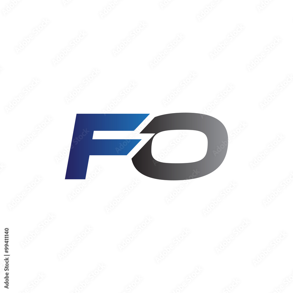 Obraz premium Simple Modern letters Initial Logo fo