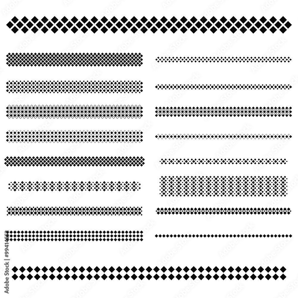 Design elements - text divider line set Stock Vector | Adobe Stock