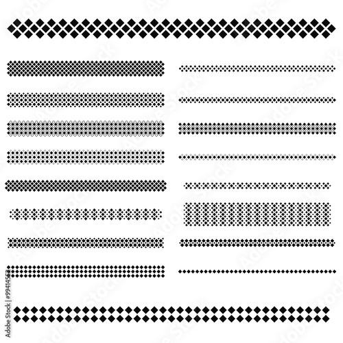 Design elements - text divider line set