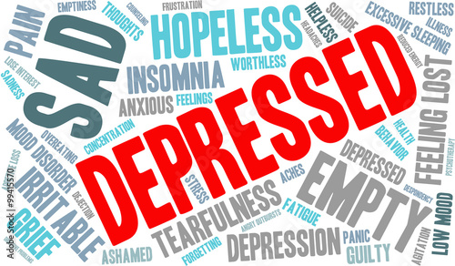 Depressed Word Cloud