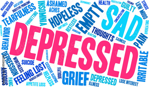 Depressed Word Cloud