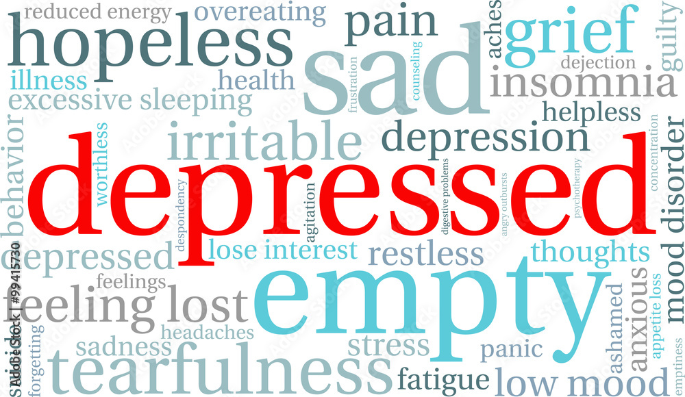 Depressed Word Cloud
