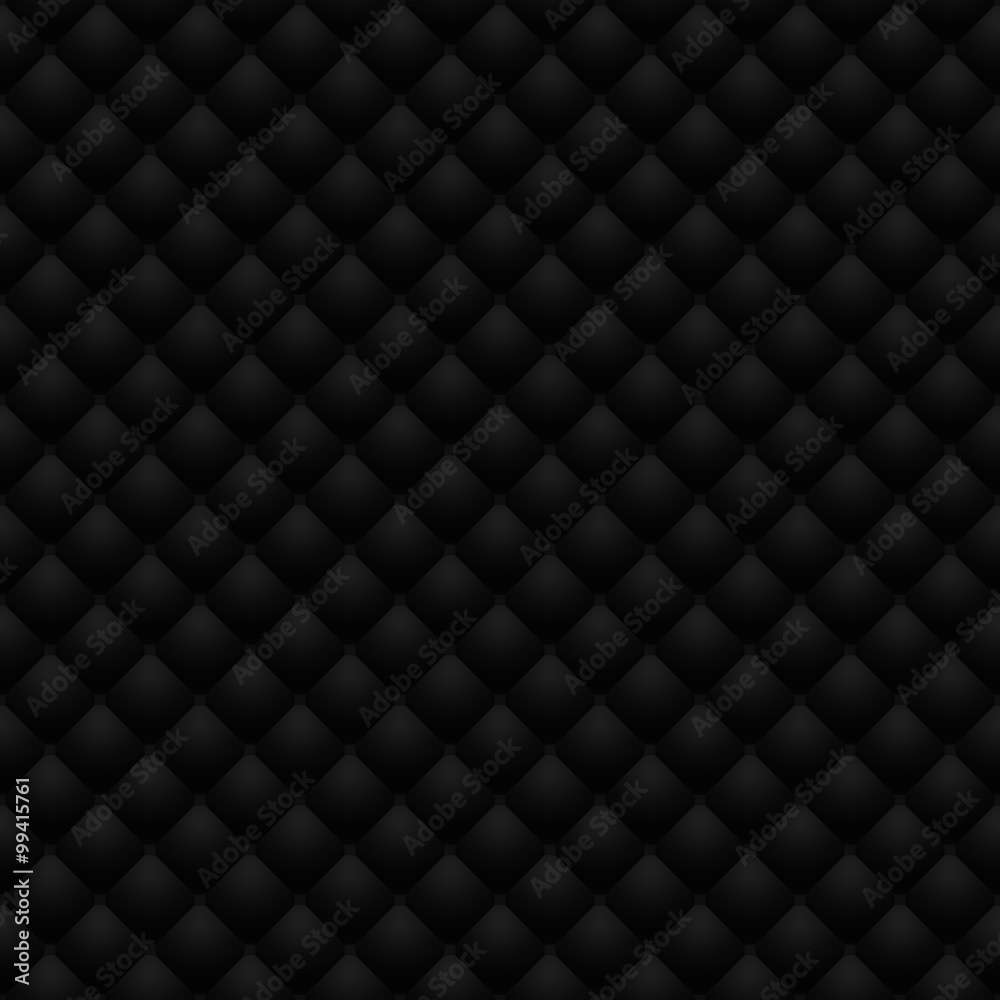 Ilustração do Stock: Matte black quilted leather upholstery. Digitally  generated leather upholstery raster seamless pattern for web and graphic  design, 3D rendering.