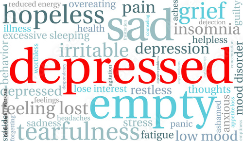 Depressed Word Cloud