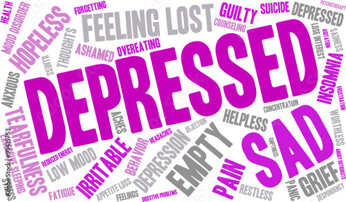 Depressed Word Cloud