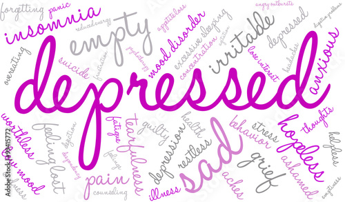 Depressed Word Cloud