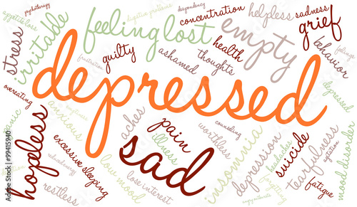 Depressed Word Cloud