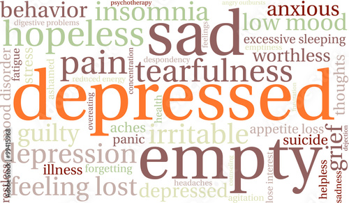 Depressed Word Cloud