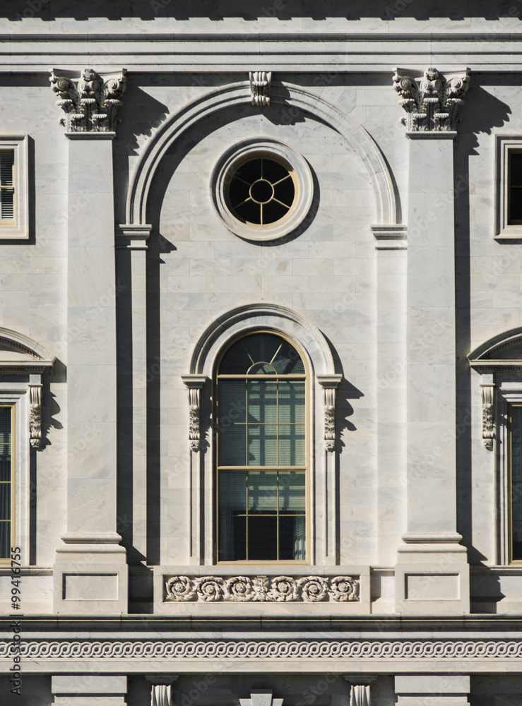 Capitol facade in Washington