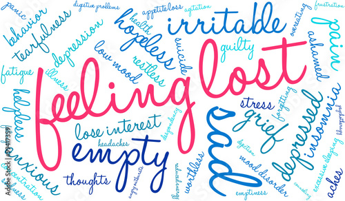 Feeling Lost Word Cloud