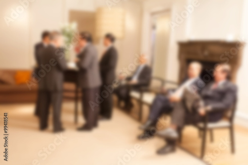 blur business people meeting