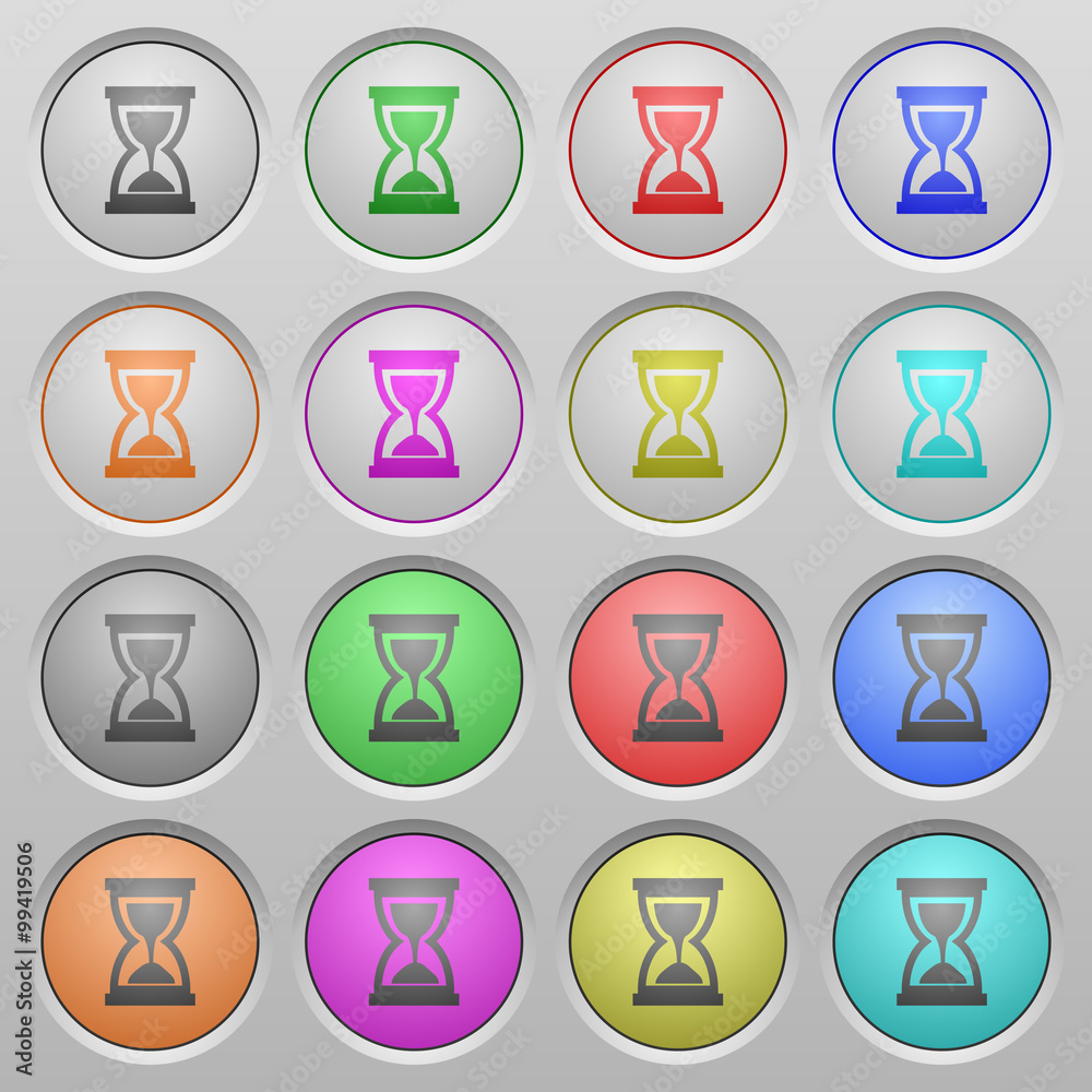 Hourglass plastic sunk buttons Hourglass plastic sunk buttons