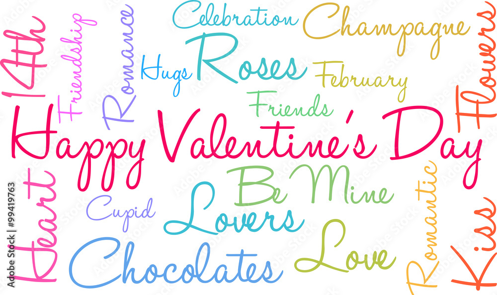 Happy Valentines Day Word Cloud Happy Valentines Day Word Cloud