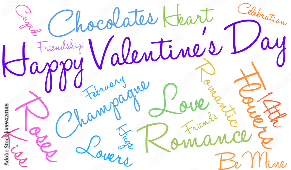 Happy Valentines Day Word Cloud Happy Valentines Day Word Cloud