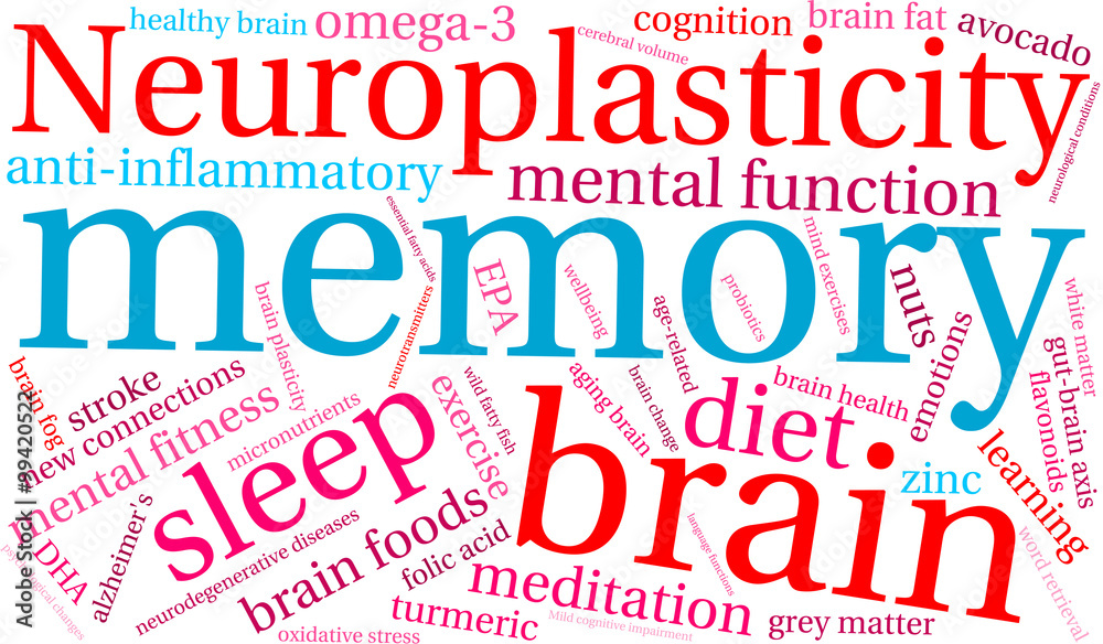 Fototapeta premium Memory Word Cloud