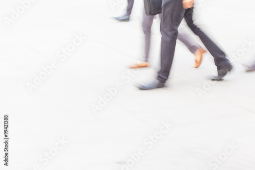 motion blur businessmen