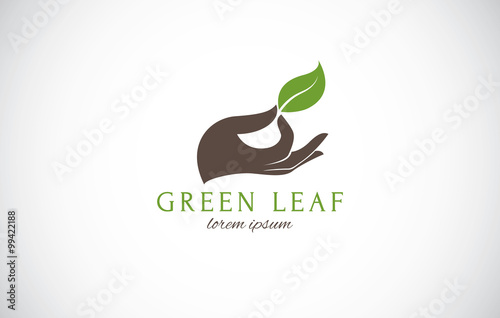 Green environment logo concept. Nature concept. Beauty spa concept, Organic concept