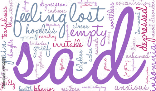 Sad Word Cloud