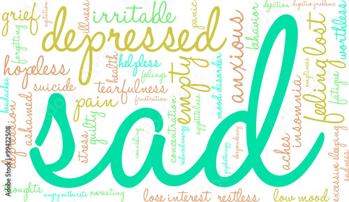 Sad Word Cloud