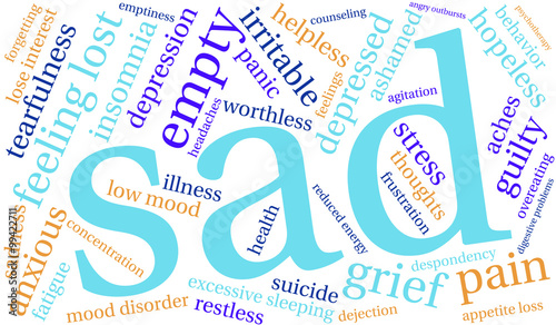 Sad Word Cloud