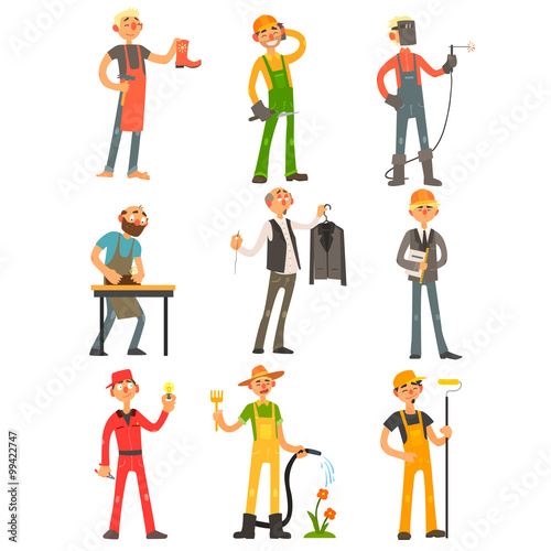 Men Profession Colourful Set