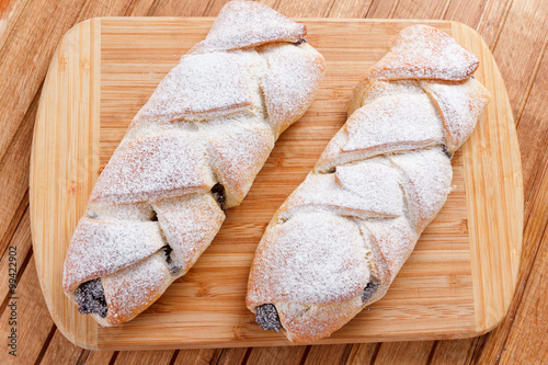 Homemade pastries with popp...