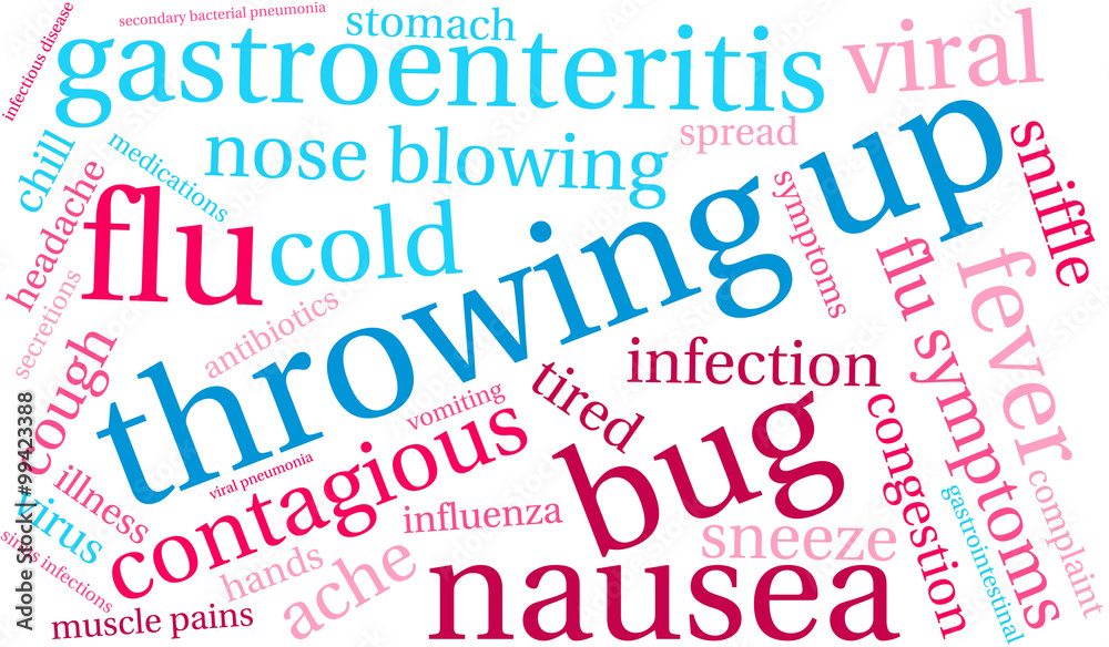 Throwing Up word cloud on a white background. Throwing Up word cloud on a white background.