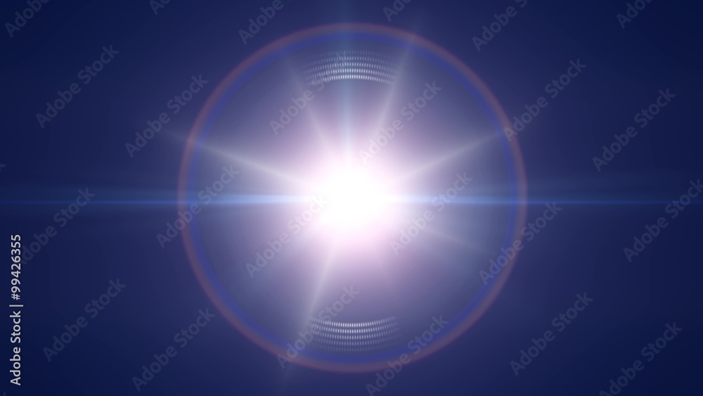 Lens flare lights abstract background