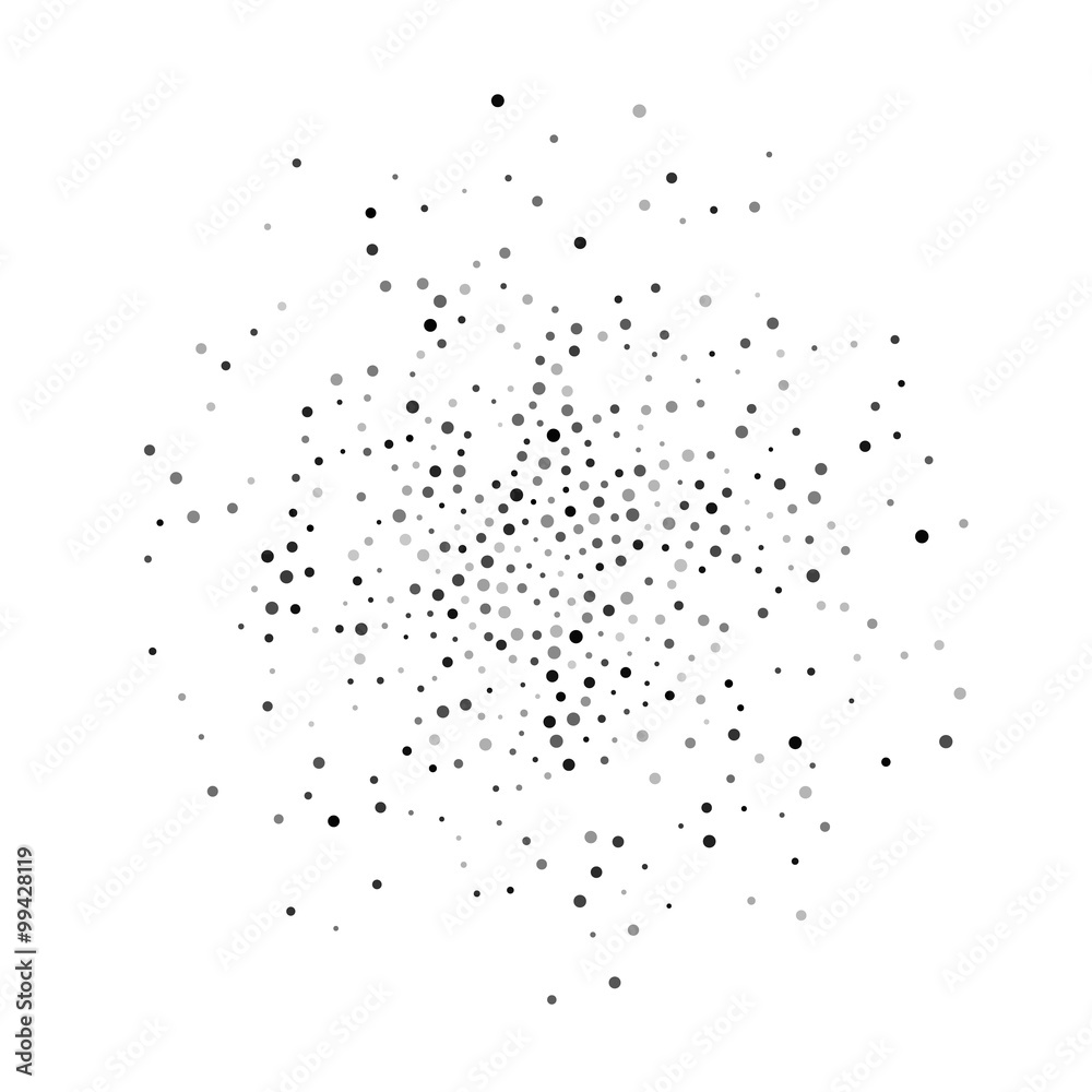 Radial Gradient Halftone Dots Background Radial Gradient Halftone Dots Background