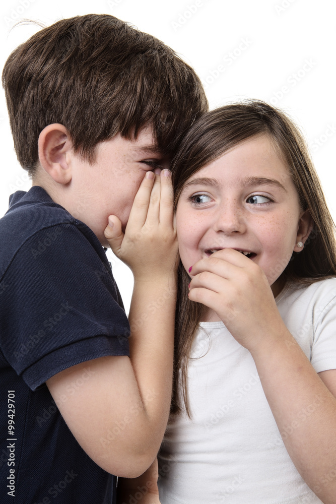 children sharing a secret children sharing a secret